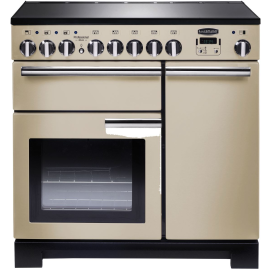 Rangemaster Professional Deluxe 90 Induction Cream And Chrome PDL90EICR/C