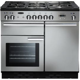 Rangemaster Professional 100 Gas Stainless Steel/Chrome PROP100NGFSS/C
