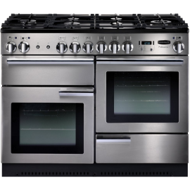 Rangemaster Professional Plus 110 Dual Fuel Stainless Steel And Chrome PROP110DFFSS/C