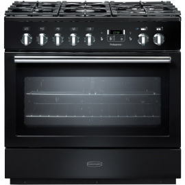 Rangemaster Professional Plus FXP 90 Dual Fuel Black And Chrome PROP90FXPDFFGB/C
