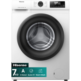 Hisense WF1Q7021BW 7kg 1200 Spin, Steam Washing Machine - White