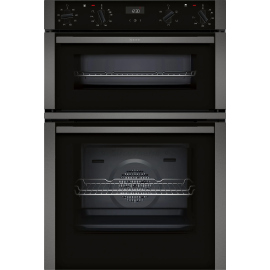 Neff U1ACE2AG3B 59.4cm Built In Electric Double Oven - Graphite Grey