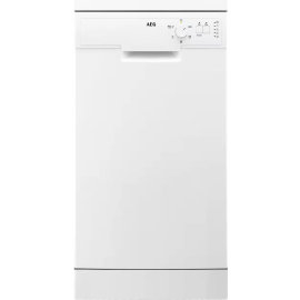 AEG FFX52507ZW 5000 AirDry Slimline Dishwasher, 10 Place Settings, White