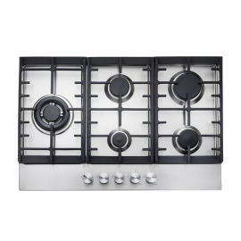 Teknix SCGH75IX 5 Burner Gas Hob 75Cm Stainless Steel