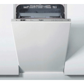 Whirlpool WSIC3M27CUKN Fully Integrated Slimline Dishwasher - Stainless Steel Control Panel with Fixed Door Fixing Kit - E Rated