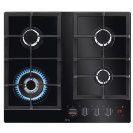 AEG HKB64450NB 60cm Gas Hob, Black