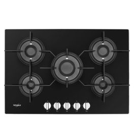 Whirlpool POW75D2/NB Gas On Glass 75CM Hob
