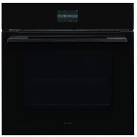 Caple Sense Premium C2601BG Smart Pyrolytic Single Oven Black Glass