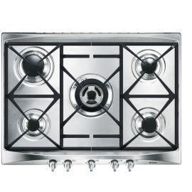 Smeg Gas Hob Stainless steel 70/75 cm Cucina Aesthetic SR275XGH2