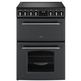 Belling 444411809 60cm Wide Farmhouse Double Oven Cooker in Anthracite Ceramic Hob