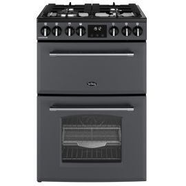 Belling MRA FARMHOUSE 60 Dual Fuel Cooker with Double Oven, Grey, A Rated