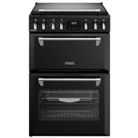 STOVES 444411844 Richmond Deluxe 60cm Dual Fuel Cooker Black lidded