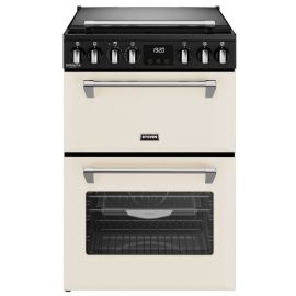 STOVES 444411845 Richmond Deluxe 60cm Dual Fuel Cooker Cream lidded