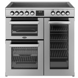 Belling 444411792 COOKCENTRE 90E Cookcentre 90cm Ceramic Range Cooker in Stainless Steel