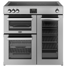 Belling 444411796 COOKCENTRE 90Ei STA Cookcentre 90cm Induction Range Cooker in Stainless Steel