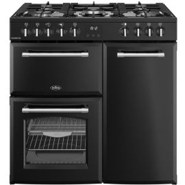 Belling 444411817 90cm Wide Farmhouse Ceramic Range Cooker in Black
