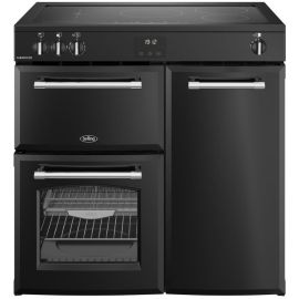 Belling 444411823 90cm Wide Farmhouse Induction Range Cooker in Black