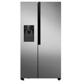 Teknix THSBS1791PLUX, 562L Side by Side Fridge Freezer, Stainless Steel