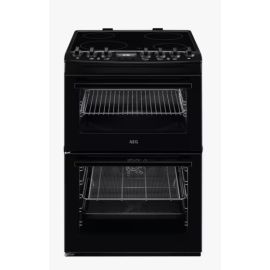 AEG CCX6740ACB Freestanding Ceramic Hob Electric Cooker, Black