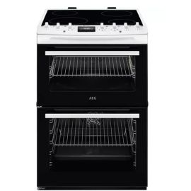AEG EG 6000 SteamBake CCX6740ACW 60 cm Electric Ceramic Cooker - White