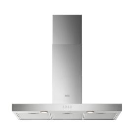 AEG DBX3950M 6000 ExtractionTech 90cm Chimney Cooker Hood, Stainless Steel, C Rated