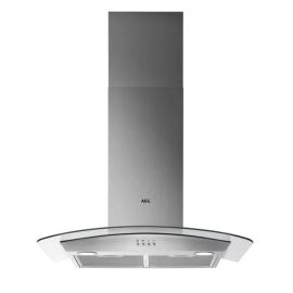 AEG 5000 Series DTX3840M 80cm Wide Chimney Hood - Stainless Steel / Glass