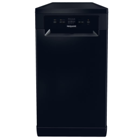 Hotpoint HP2FE10CS90BUK Freestanding Slimline Dishwasher in Black