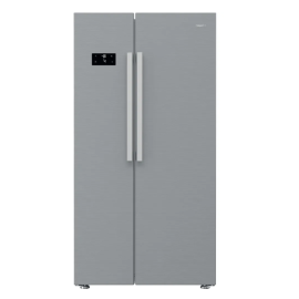Hotpoint Dual No Frost American Fridge Freezer with EvenFlow - Silver - E Rated