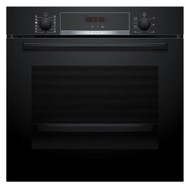 Bosch HQA574BB3B Series 4 Built-in oven with added steam function 60 x 60 cm Black