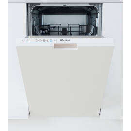 Indesit IN2ID10CS80UK Fully Integrated Slimline Dishwasher, 10 Place Settings, D Rated