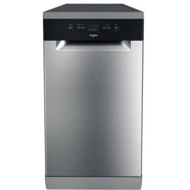 WHIRLPOOL WH2FE10CS80XUK Slimline 45cm Freestanding Dishwasher - Stainless Steel