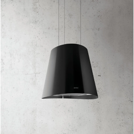 Elica JUNO 50cm Wide Ceiling Mounted Hood black - A Rated