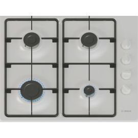 Bosch Series 2 PBP6B2K60 60cm 4 Burner Gas Hob - White