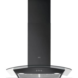 AEG 3000 Series DTX3840B 80cm Wide Chimney Hood - Black / Glass - C Rated