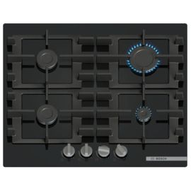 Series 4 Gas hob 60 cm Tempered glass, Black