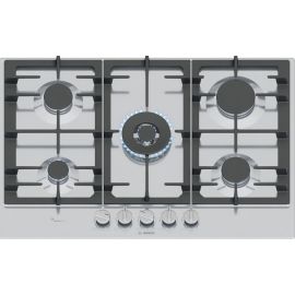 Bosch Series 6 PCQ7A5I90 75cm Wide 5 Burner Gas Hob - Stainless Steel