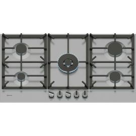 NEFF N70 T29CIR8N0 92cm Wide 5 Burner Gas Hob - Stainless Steel