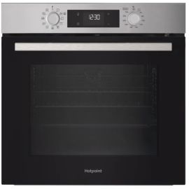 Hotpoint Class 2 HO278PXUK Built In Electric Single Oven with Pyrolytic Cleaning - Silver - A++ Rated