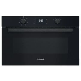 Hotpoint HPD254CRBUK 31 Litre 38cm High, Built In Small Microwave With Grill - Black