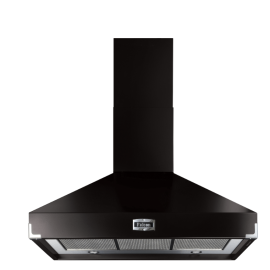 Falcon FHDSE1000BL/C 100 cm Super extract Hood Black Chrome Chimney Hood