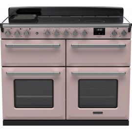 Rangemaster Estel Deluxe ESDLB110EIPPPK-CM1 110cm Wide Induction Range Cooker - Pale Pink Chrome - A Rated