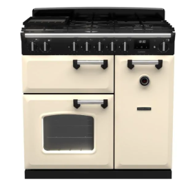 Rangemaster CL90DFPPCR/CM1 Classic 90cm Dual Fuel Rangecooker - Pale Cream