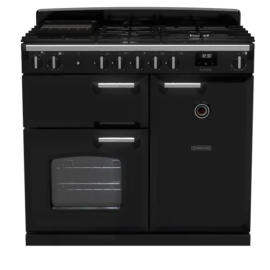 Rangemaster CL100DFPGBL/CM1 Classic 100cm Dual Fuel Range Cooker - Black