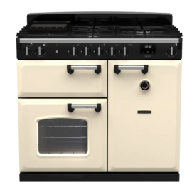 Rangemaster CL100DFPPCR/CM1 Classic 100cm Dual Fuel Range Cooker - Pale Cream