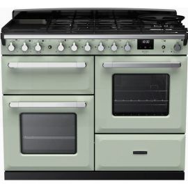 Rangemaster Estel Deluxe ESDLO110DFPMNT/CM1 110cm Wide Dual Fuel Range Cooker - Mint / Chrome