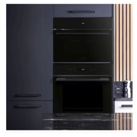 Caple C2101BG 60cm Black Glass Touch Control Electric Single Oven