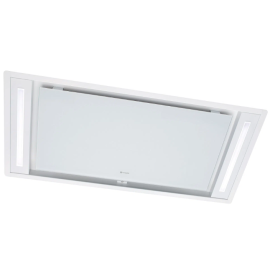 Caple 90cm Ceiling Cooker Hood White Glass CE903WH