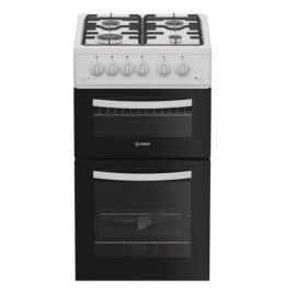 Indesit ITG5GMW 50cm Gas Twin Cooker - White