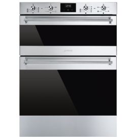 Smeg Classic Built-Under Double Oven, Stainless steel DUSF6300X