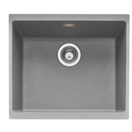 Caple Leesti 500 Inset or Undermount Granite Sink Pebble Grey